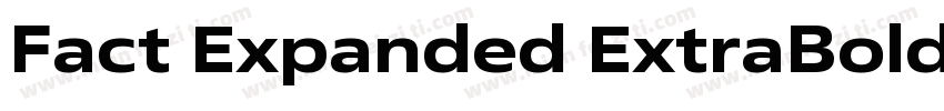 Fact Expanded ExtraBold字体转换